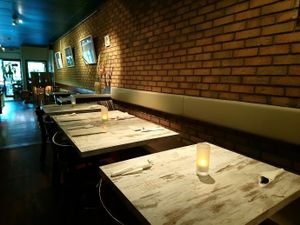 Beautiful decor at Veg Haven.  at Vegetarian Haven in Toronto