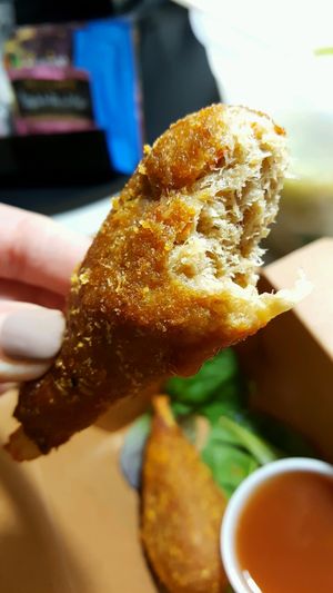 chicken drumstick at Vegetarian Haven in Toronto