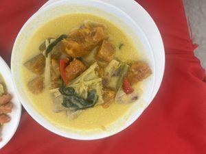 Pumpkin Coconut soup with lemon grass   at Roch Cuisine in San Juan Siquijor