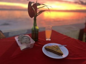 Mango cake  at Roch Cuisine in San Juan Siquijor
