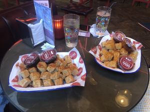 Wings with dips and lemonades  at Bunk in Wolverhampton