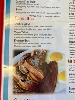   at Shorty's Diner in Hailey