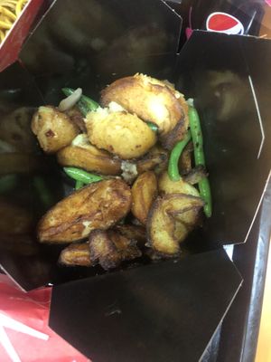 Salt and pepper potatoes  at Chopstix Noodle Bar in Reading