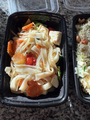 Drunken noodles  at De Rice in Johnston