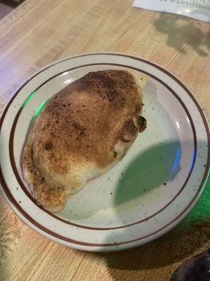 Mushroom & spinach empanada - delicious!  at Cafe' Xocolatl in Sacramento