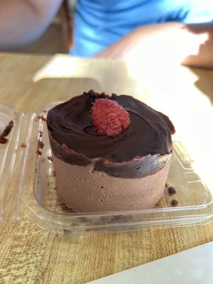Chocolate cheesecake   at Cafe' Xocolatl in Sacramento