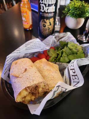 Vegantarian breakfast wrap at Centre Street Collective in Cumberland