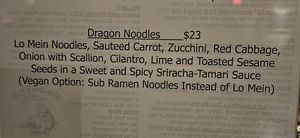 Special at Blackback Pub in Waterbury