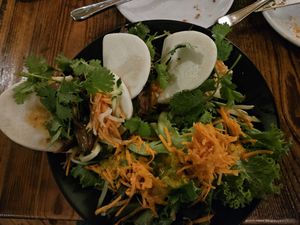 Mushroom diakon... and more... at Blackback Pub in Waterbury