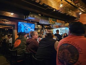 Downstairs pub. Upstairs more seating. at Blackback Pub in Waterbury