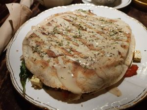 Tofu pita at Salterio in Barcelona