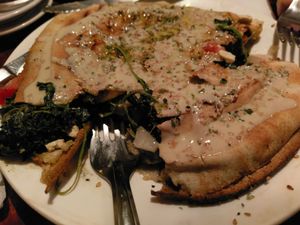 Tofu Sardo (excuse the low lit photo) at Salterio in Barcelona