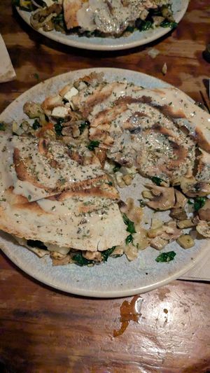 Half vegetarian and half tofu. at Salterio in Barcelona