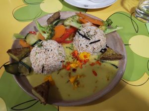 Vegan menu at In Motion in Bertree