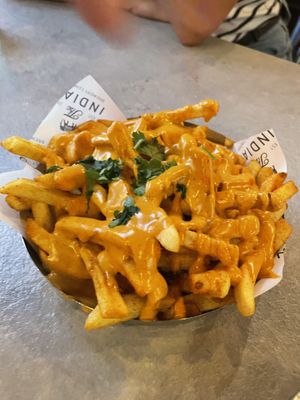 Masala fries  at Indian Brewery in Birmingham