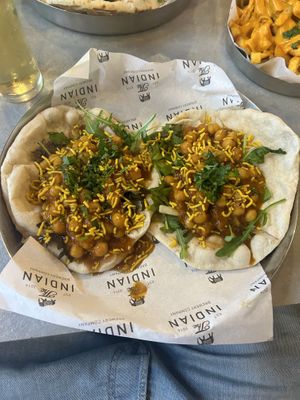 Filled naan  at Indian Brewery in Birmingham