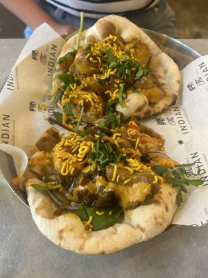 Filled naan   at Indian Brewery in Birmingham