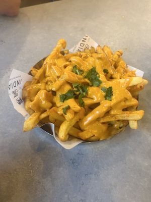 Vegan mayo masala chips  at Indian Brewery in Birmingham