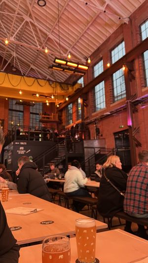 Large taproom  at Indian Brewery in Birmingham