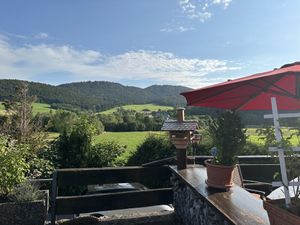 Aussicht von der Terrasse   at Landgasthof Bergblick in Bernau Im Schwarzwald