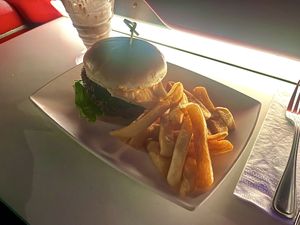 Flying saucer impossible burger   at Walt Disney World - Sci-Fi Dine-In Theater Restaurant in Lake Buena Vista