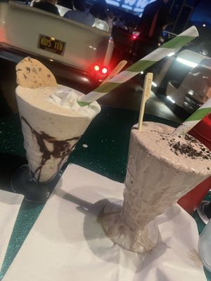 Cookie and Oreo milkshakes   at Walt Disney World - Sci-Fi Dine-In Theater Restaurant in Lake Buena Vista