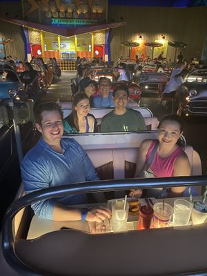 Car table  at Walt Disney World - Sci-Fi Dine-In Theater Restaurant in Lake Buena Vista
