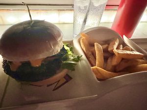 Impossible burger  at Walt Disney World - Sci-Fi Dine-In Theater Restaurant in Lake Buena Vista