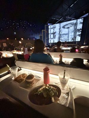 our seat   at Walt Disney World - Sci-Fi Dine-In Theater Restaurant in Lake Buena Vista