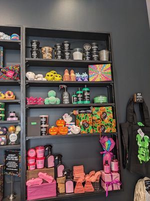 Halloween and Barbie display at LUSH in Reno