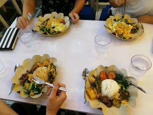 only 10.000 each (vegan meat cost extra)  at Kehidupan Tidak Pernah Berakhir in Bandung