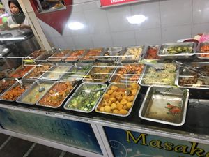 View of the buffet  at Kehidupan Tidak Pernah Berakhir in Bandung