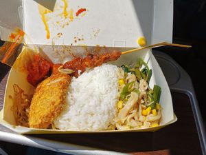 Lunchbox for our train to jogja at Kehidupan Tidak Pernah Berakhir in Bandung