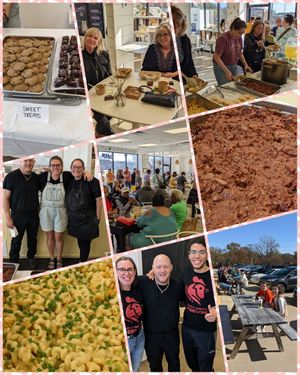 November 2022 vegan buffet meetup at Three Twigs Bakery at Project Animal Freedom Springfield IL in Springfield