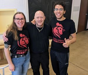 November 2022 vegan buffet meetup at Three Twigs Bakery at Project Animal Freedom Springfield IL in Springfield