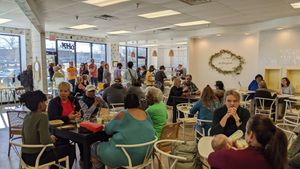 November 2022 vegan buffet meetup at Three Twigs Bakery at Project Animal Freedom Springfield IL in Springfield