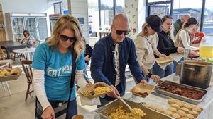 November 2022 vegan buffet meetup at Three Twigs Bakery at Project Animal Freedom Springfield IL in Springfield