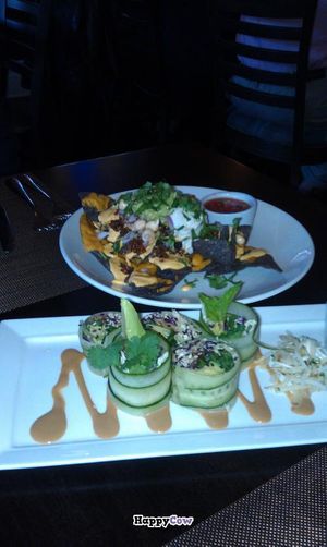 Nachos & Spring Rolls  at Six Main in Chester