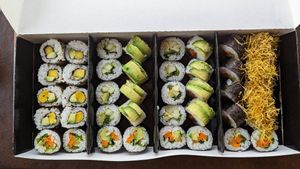 Some of the vegan options at Usushi in Ushuaia