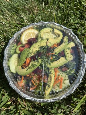 Avocado salad  at Amanouz Café in Northampton