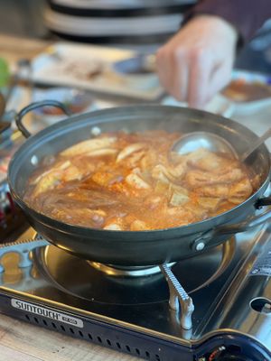 Tteokbokki hot pot  at Lan's Kitchen in Jeju
