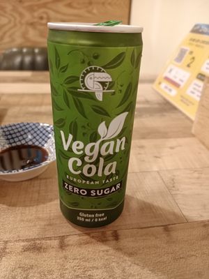 Vegan cola at Lan's Kitchen in Jeju