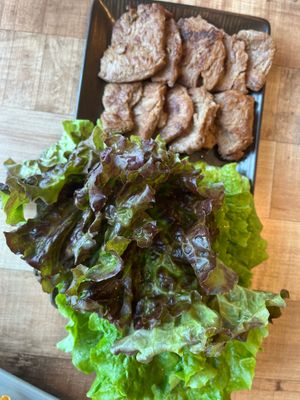 Fake meat  at Lan's Kitchen in Jeju