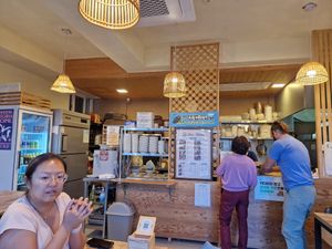 Inside at Lan's Kitchen in Jeju