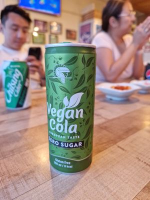 Vegan Cola at Lan's Kitchen in Jeju