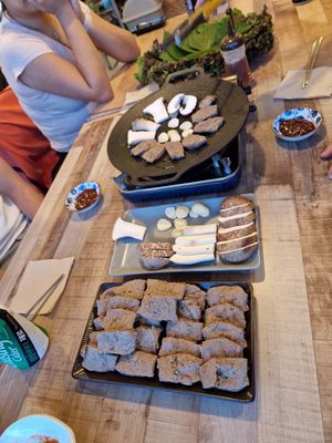 Vegan BBQ at Lan's Kitchen in Jeju