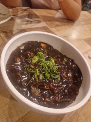 Traditional korean noodles at Lan's Kitchen in Jeju