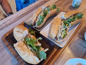 Bahn Mi 2x classy, 1x ribs at Lan's Kitchen in Jeju