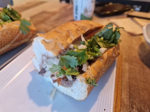 Bahn mi classy at Lan's Kitchen in Jeju