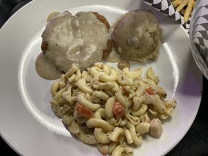 Chicken fried steak plate  at Viva Vegan Diner in Upland